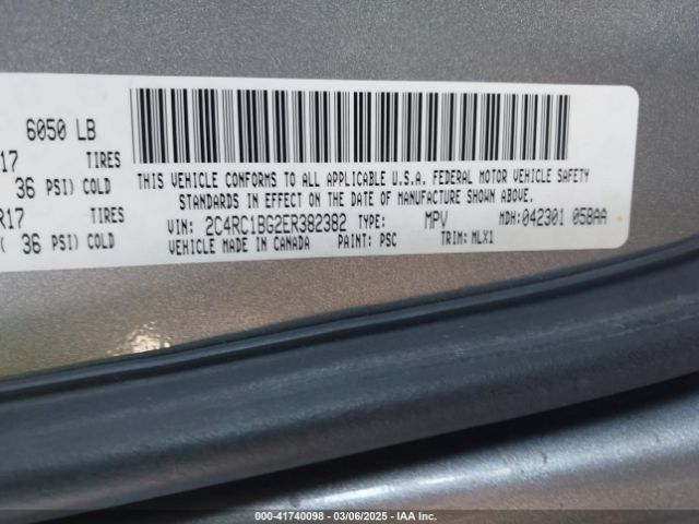 2014 CHRYSLER TOWN & COUNTRY 2C4RC1BG2ER382382 Photo 8