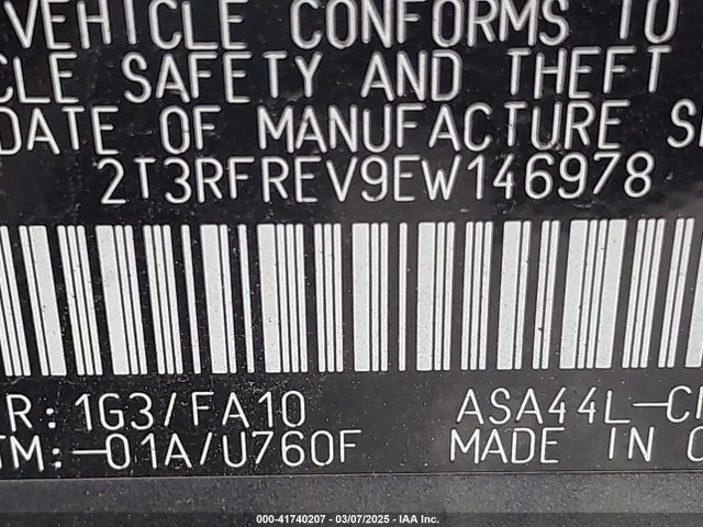 Toyota Rav4 Xle 2014 2T3RFREV9EW146978 Image 9