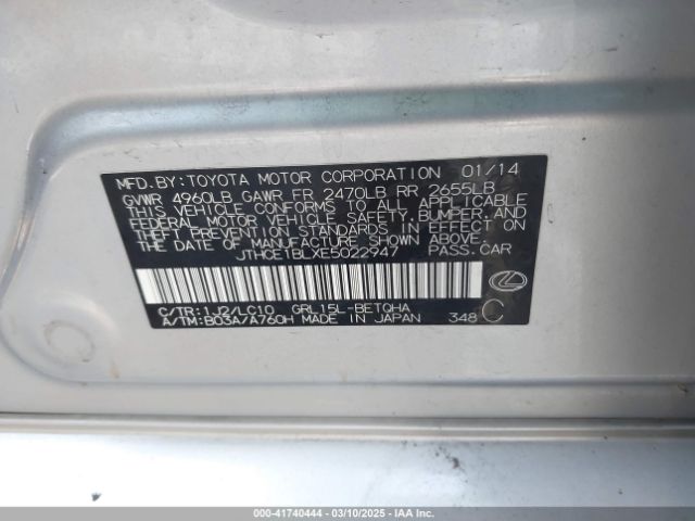 JTHCE1BLXE5022947 Lexus GS 350