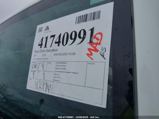 1C4BJWDG7HL570359 Jeep Wrangler Unlimited Sport