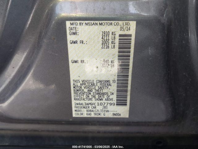 1N4AL3AP6FC107799 Nissan Altima