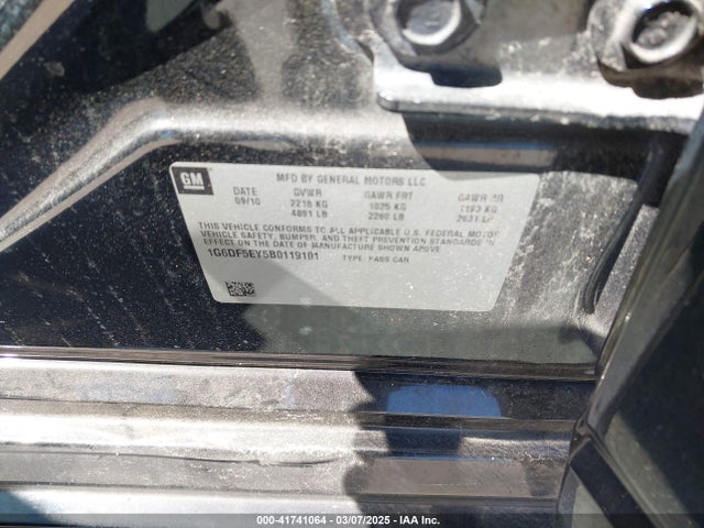 2011 CADILLAC CTS 1G6DF5EY5B0119101 Photo 8