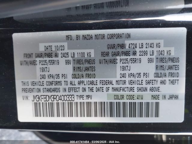 JM3KFBDM3R0400333 Mazda Cx-5 2.5 S Premium