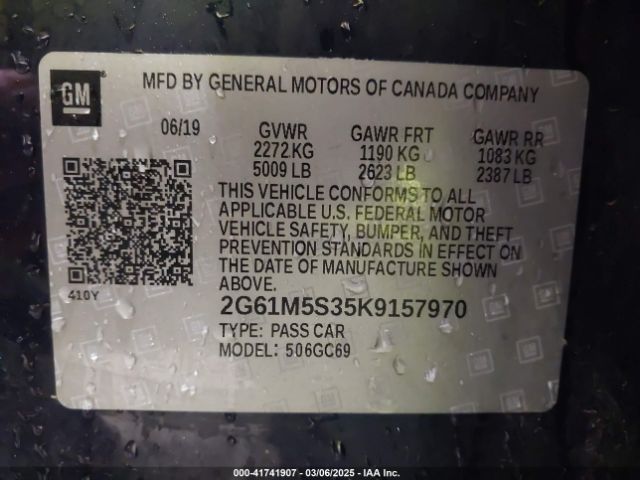 2G61M5S35K9157970 Cadillac XTS LUXURY
