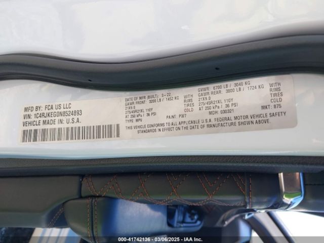 2022 JEEP GRAND CHEROKEE L 1C4RJKEG0N8524893 Photo 8