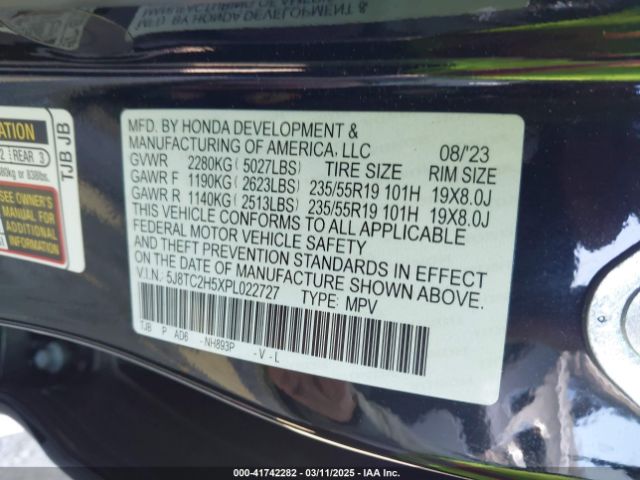 2023 ACURA RDX 5J8TC2H5XPL022727 Photo 8