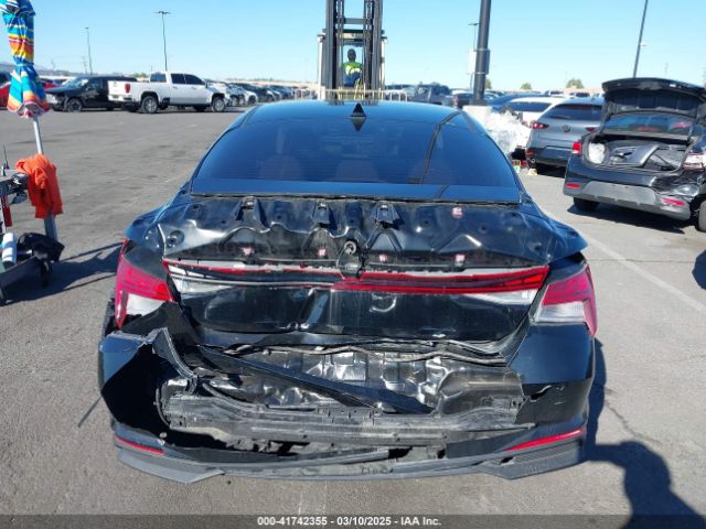 KMHLM4AJ8MU012133 Hyundai Elantra Hybrid Blue