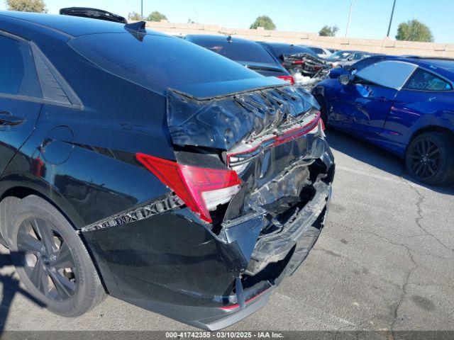 KMHLM4AJ8MU012133 Hyundai Elantra Hybrid Blue