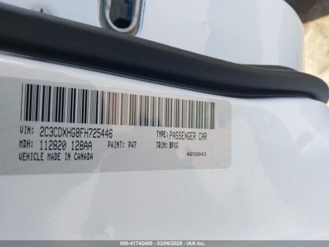 2015 DODGE CHARGER 2C3CDXHG8FH725446 Photo 8