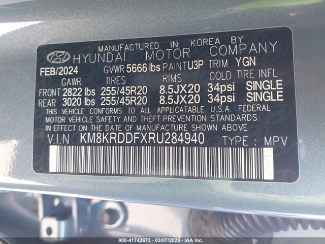 Hyundai Ioniq 5 2024 KM8KRDDFXRU284940 Image 9