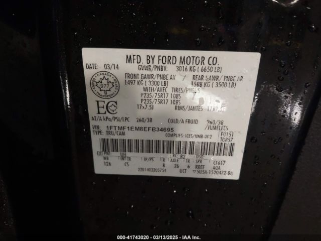 1FTMF1EM8EFB34695 Ford F-150 Stx