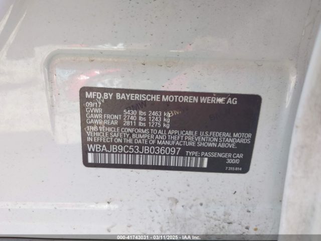WBAJB9C53JB036097 BMW M550i Xdrive