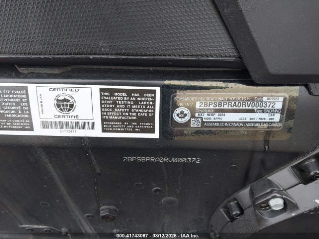 2024 SKI-DOO MX Z 600 2BPSBPRA0RV000372 Photo 8