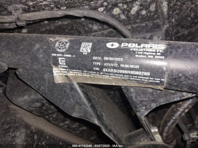 2024 POLARIS RANGER 4XARSU998R8080289 Photo 8