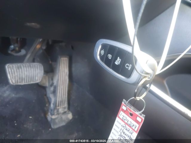 KM8JBCA13NU020844 Hyundai Tucson Hybrid Blue