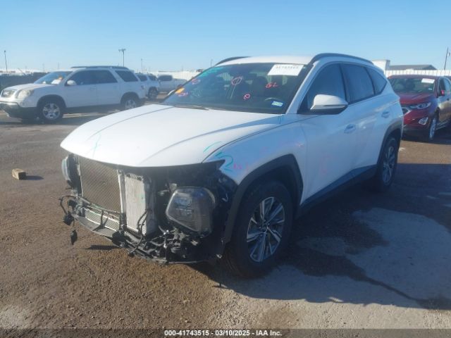 KM8JBCA13NU020844 Hyundai Tucson Hybrid Blue