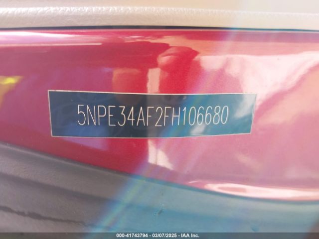 5NPE34AF2FH106680 Hyundai Sonata Sport