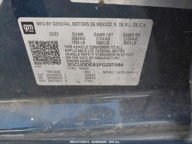 Chevrolet lz0 2023 3GCUDDE81PG227084 Image 9
