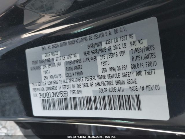 3MVDMBCL0MM215063 Mazda Cx-30 Preferred