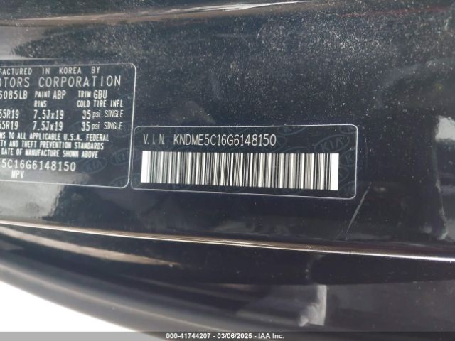 KNDME5C16G6148150 KIA Sedona Sx Luxury