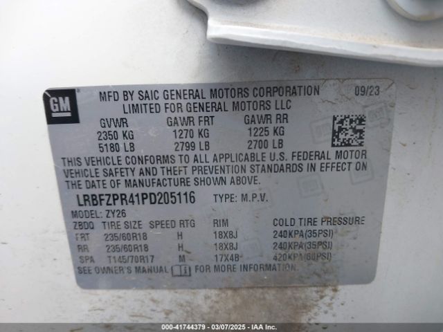 LRBFZPR41PD205116 Buick Envision Essence Awd