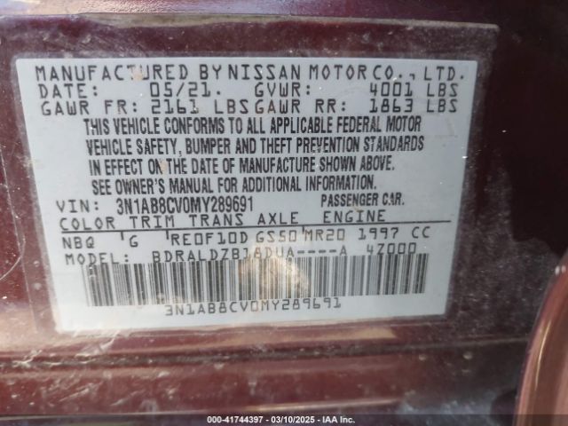 2021 NISSAN SENTRA 3N1AB8CV0MY289691 Photo 8