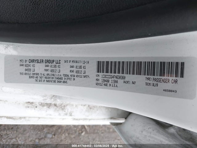 1C3CCCDG4FN630360 Chrysler 200