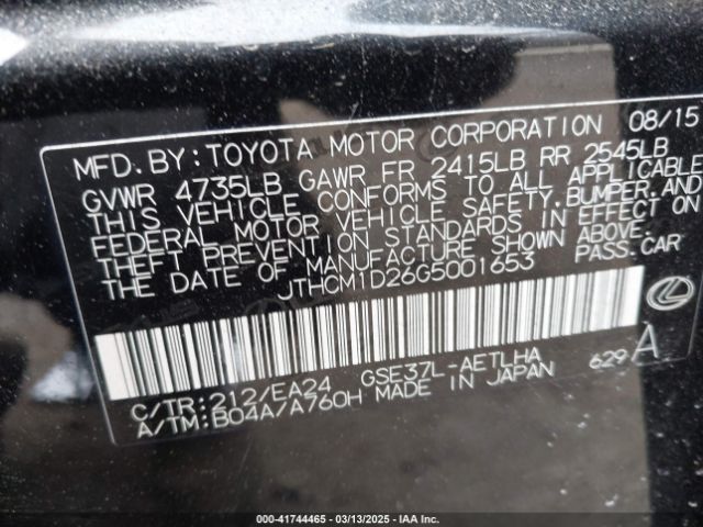 JTHCM1D26G5001653 Lexus IS 300