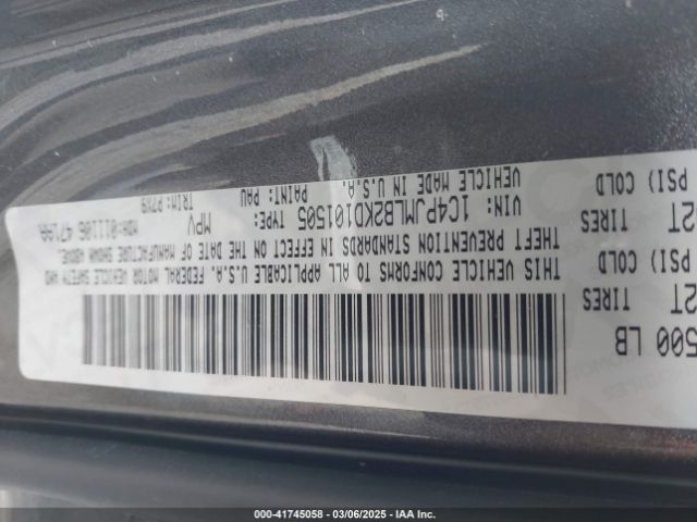 1C4PJMLB2KD101505 Jeep Cherokee Latitude Plus 4x4