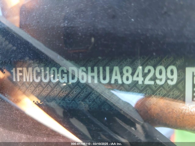 1FMCU0GD6HUA84299 Ford ESCAPE SE