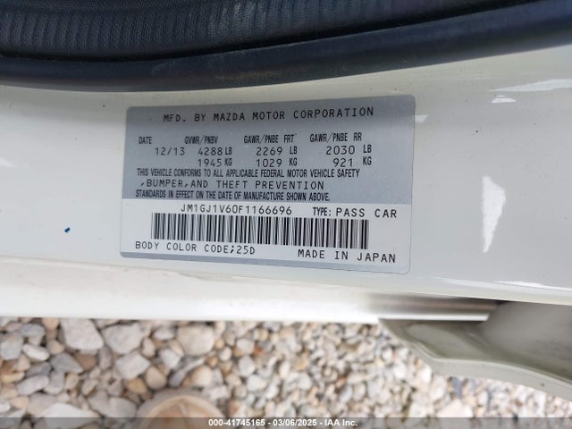 Mazda Mazda6 I Touring 2015 JM1GJ1V60F1166696 Image 9