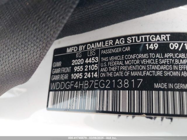 WDDGF4HB7EG213817 Mercedes-Benz C 250 Luxury/sport