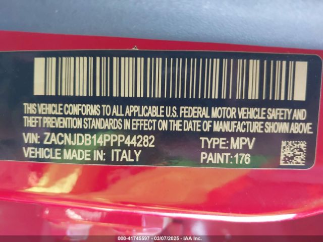 ZACNJDB14PPP44282 Jeep Renegade Upland 4x4