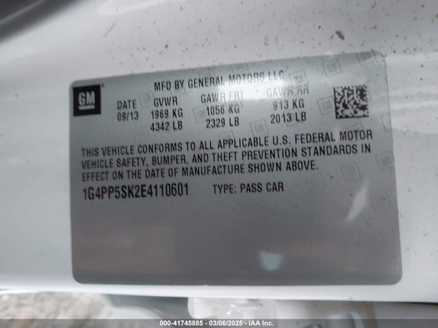 1G4PP5SK2E4110601 Buick Verano