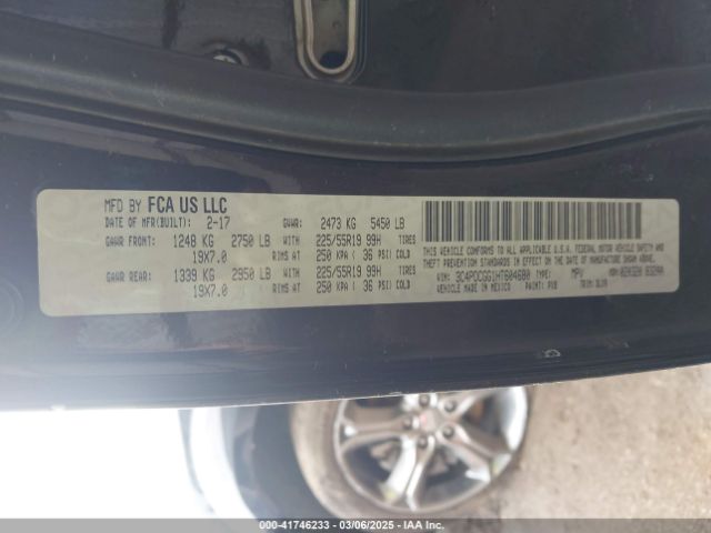 2017 DODGE JOURNEY 3C4PDCGG1HT604680 Photo 8
