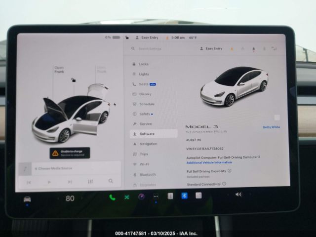 5YJ3E1EA1LF738062 Tesla Model 3 Standard Range Plus Rear-wheel Drive/standard Range Rear-wheel Drive