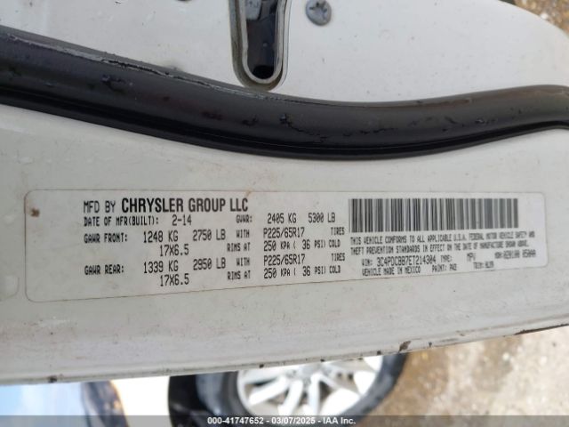 2014 DODGE JOURNEY 3C4PDCBB7ET214304 Photo 8