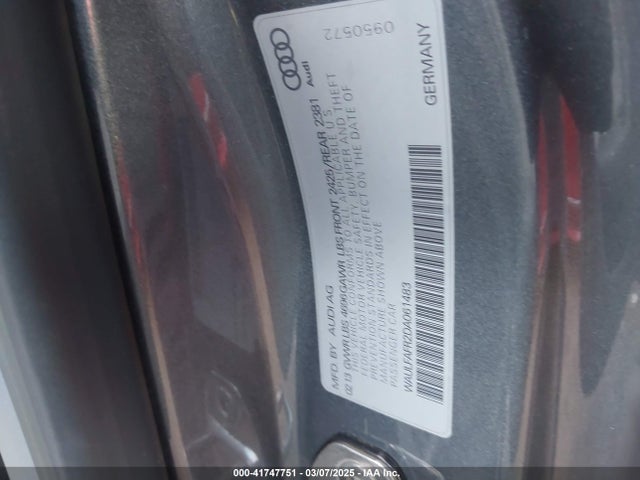 2013 AUDI A5 WAULFAFR2DA061483 Photo 8