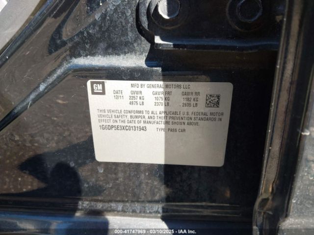 2012 CADILLAC CTS 1G6DP5E3XC0131943 Photo 8
