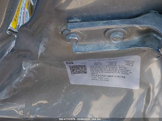 1G1ZG5ST8RF176756 Chevrolet Malibu Fwd Rs