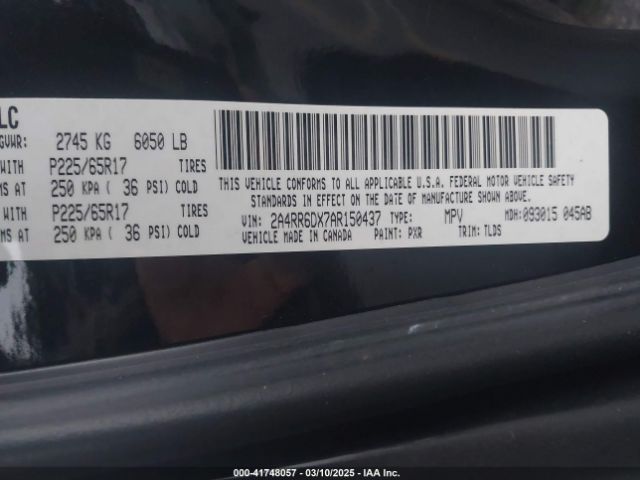 2010 CHRYSLER TOWN & COUNTRY 2A4RR6DX7AR150437 Photo 8
