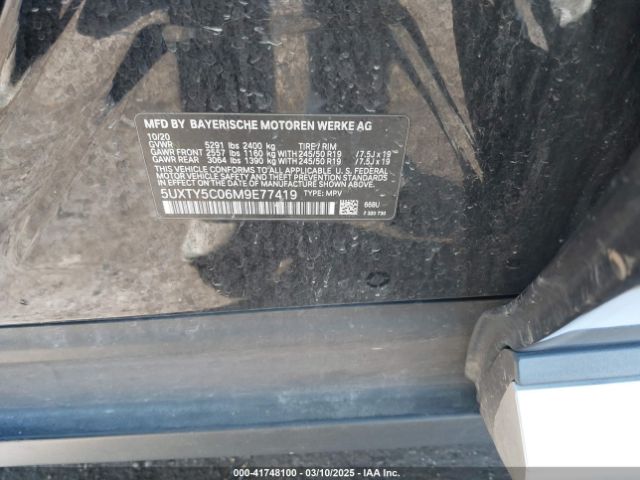 5UXTY5C06M9E77419 BMW X3 Xdrive30i