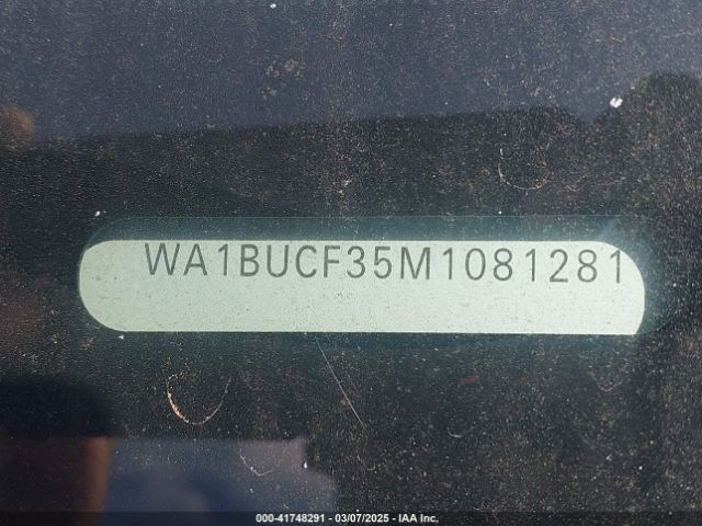 WA1BUCF35M1081281 Audi Q3 Premium Plus 40 Tfsi Quattro Tiptronic