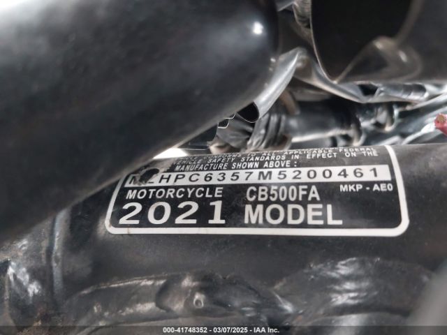 2021 HONDA CB500 MLHPC6357M5200461 Photo 9