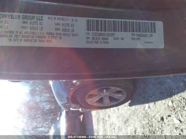 2C3CDXBGXEH363997 Dodge Charger Se