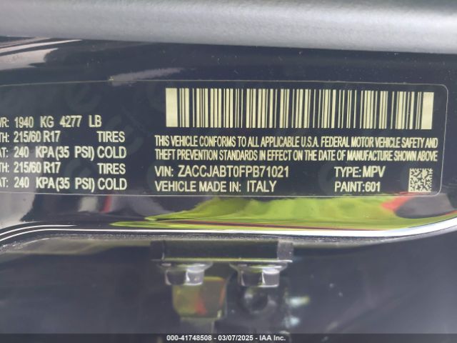 ZACCJABT0FPB71021 Jeep Renegade Latitude