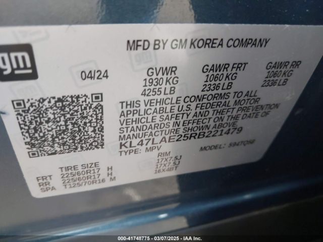 KL47LAE25RB221479 Buick Envista Preferred Fwd