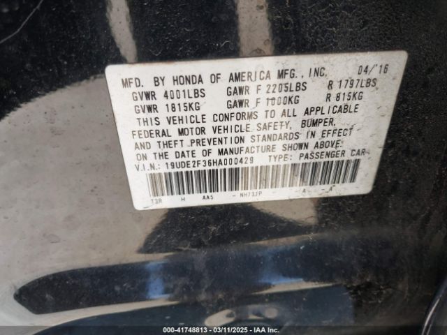 19UDE2F36HA000429 Acura Ilx Acurawatch Plus Package