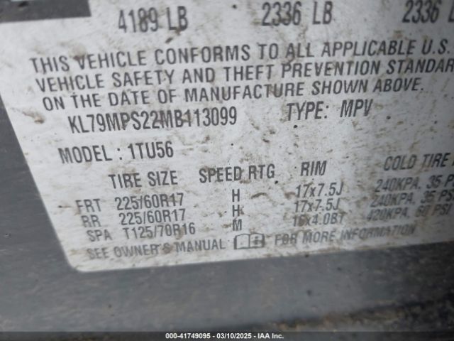 2021 CHEVROLET TRAILBLAZER KL79MPS22MB113099 Photo 8