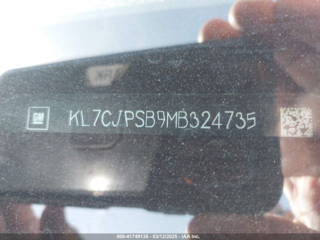 KL7CJPSB9MB324735 Chevrolet Trax Awd Lt